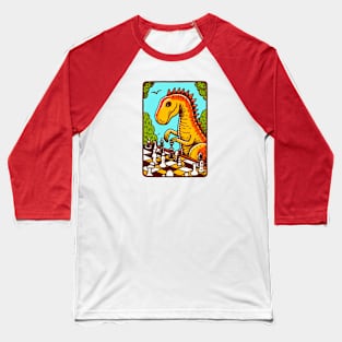 Dinosaur Checkmate Baseball T-Shirt